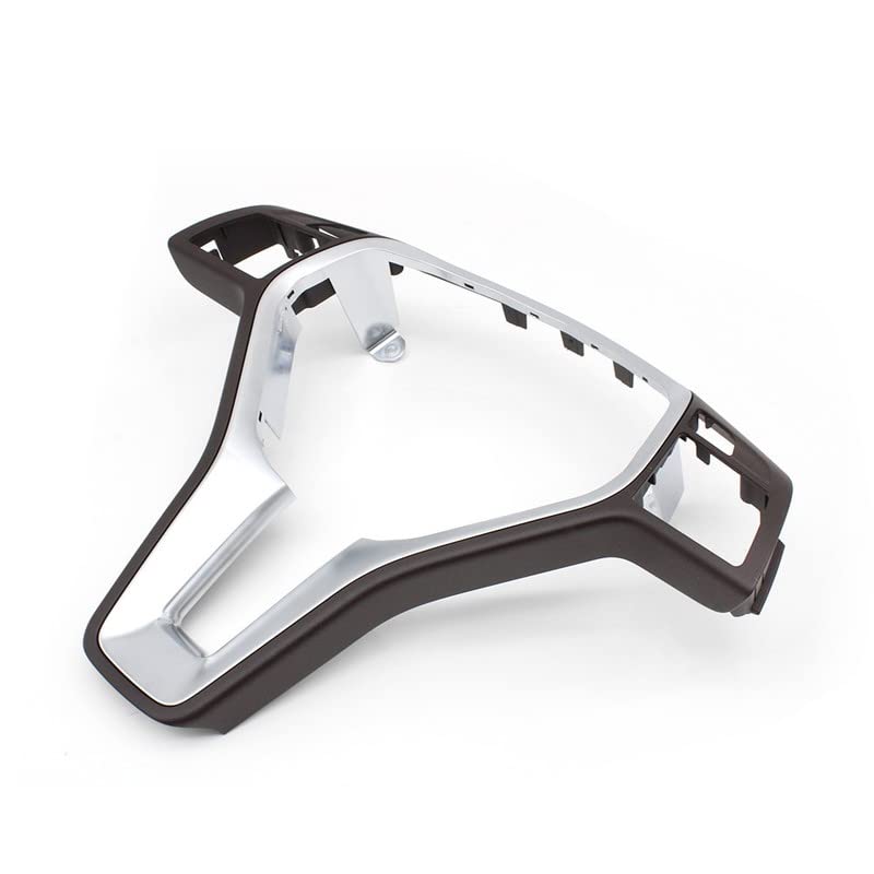 Car Craft Steering Wheel Trim Cover Compatible with Mercedes C Class W204 A Class W176 B Class W246 E Class W212 Gla W156 CLS W218 Cla W117 Steering Wheel Trim Cover Moka Silver A09946401138490
