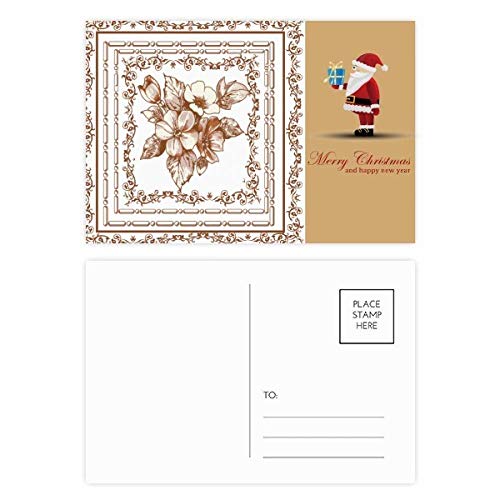 Cartes postales de Père Noël baroque (lot de 20) pour correspondances de fin d'année