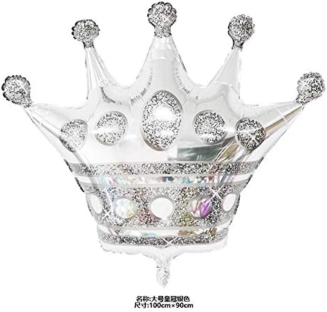 Miniatura 3 de AnnoDeel 3 globos de foi de corona jumbo, globos de Mylar de 40 pulgadas de corona rosa goid plateado para cumpleaños, baby shower, boda, fiesta,