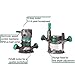Metabo HPT Router Kit | Fixed/Plunge Base | Variable Speed | 11 Amp Motor | 2-1/4 Peak HP | KM12VC