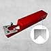 LeTkingok Aluminum Plasterboard Chamfering Planer, Woodworking V-Type Edge Cutter 45 Degree Trimming Beveling Tool with 10PCS SK5 Blade (Red)