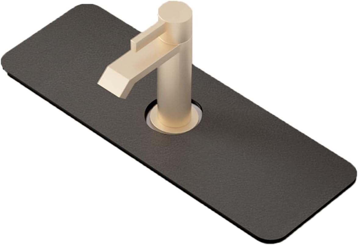 GRHOSE 2PCS Super Absorbent Fast Drying Mat Sink Gadgets, Splash Guard for Sink Faucet, Kitchen Sink Drip Catcher - Drip Mat for Kitchen, Bathroom, Countertop