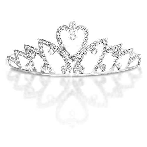 Prinzessin Crystal Tiara Kinder Mädchen Prinzessin Tiara Tiara Kronprinzessin Mädchen Mädchen Prinzessin Tiara Brautjungfer Blumenmädchen Krone Tiara Cover
