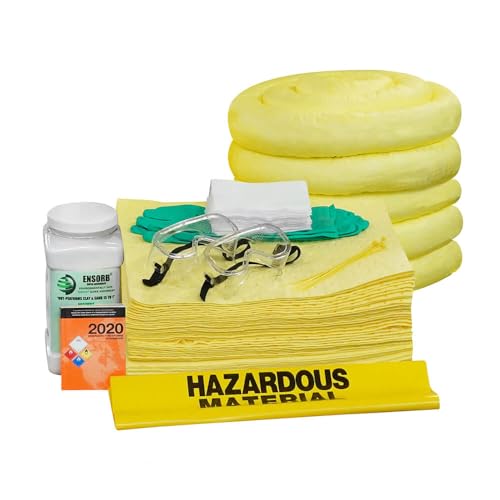 ENPAC 50-Gallon Wheeled Poly SpillPack Spill Kit, Refill, Drum Not Included (Oil-Only)