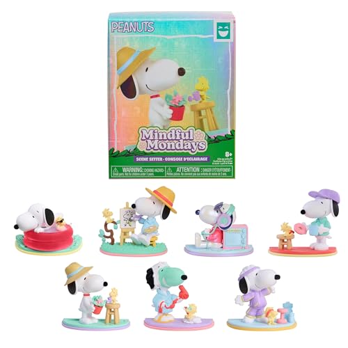 HAPPY HAUL Peanuts Mindful Mondays Collectible Figures Surprise Collectible Toy Figure in Blind Box with Snoopy and Woodstock 2.75 Inches Tall Short-Run Drop Ages 8 and up