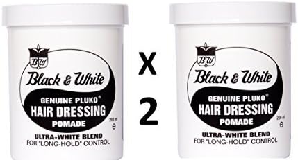 Pluko Hair Dressing Pomade 200ml **TWIN PACK** by BLACK&WHITE