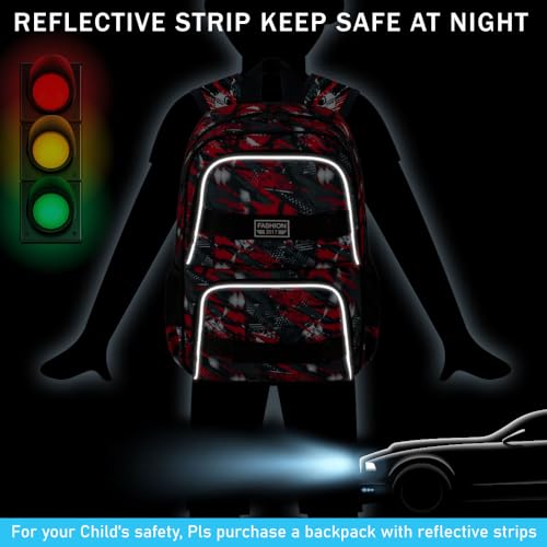 3Pcs Backpack for Girls Boys, 17 Inches Women Men School Bookbag Set for Teens College, Laptop Backpacks with Lunch Box3