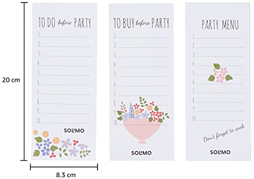Image of Amazon Brand - Solimo Planner Writing Note Pad, To Do List Daily Organizer, 50 Tear Off Sheets, Pack of 3