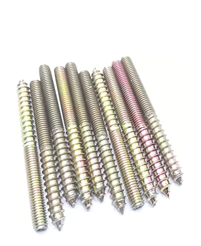 Image of Hanger Bolt M6x70 Double Headed Bolt Self-Tapping Screw for Furniture 10Pcs