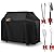 VicTsing Grill Cover with Stainless Steel Spatula, Fork, Brush & Tongs, 58-Inch BBQ Gas Cover Waterproof, Sunproof, with BBQ Grilling Tools Set