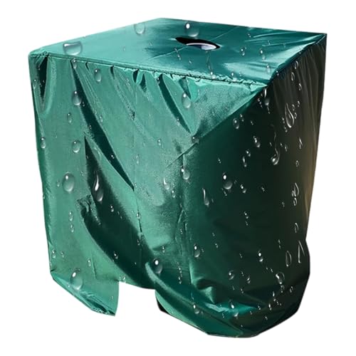 Yhsioaklo Parasol térmico plegable a prueba de agua, cubierta protectora de 120 x 100 x 116 cm, protección de almacenamiento reutilizable para viento, patio, jardín, piscina al aire libre, verde