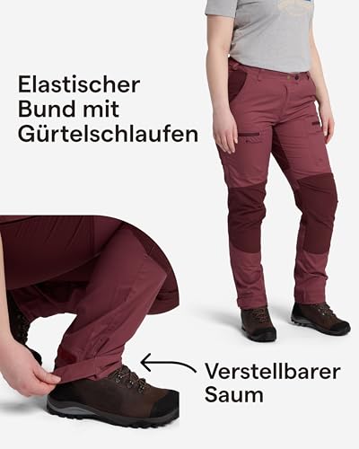 Pinewood Damen Trekkinghose Caribou TC mit 4 Wege-Stretch, robuste, schnelltrocknende & umweltfreundliche Wanderhose, passgenaue Outdoorhose