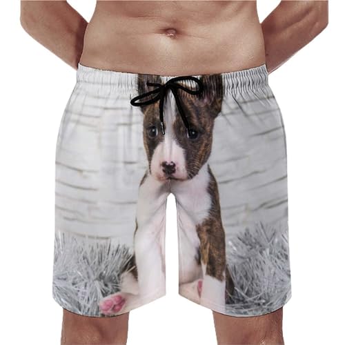 Shorts de bain homme chiot mignon en taille S avec poches