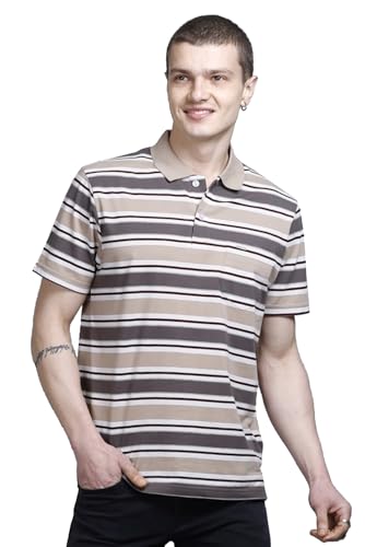 Image of GODFREY Half Cotton Polo T Shirt for Man with Pocket - Regular Fit Mens Collar Tshirt
