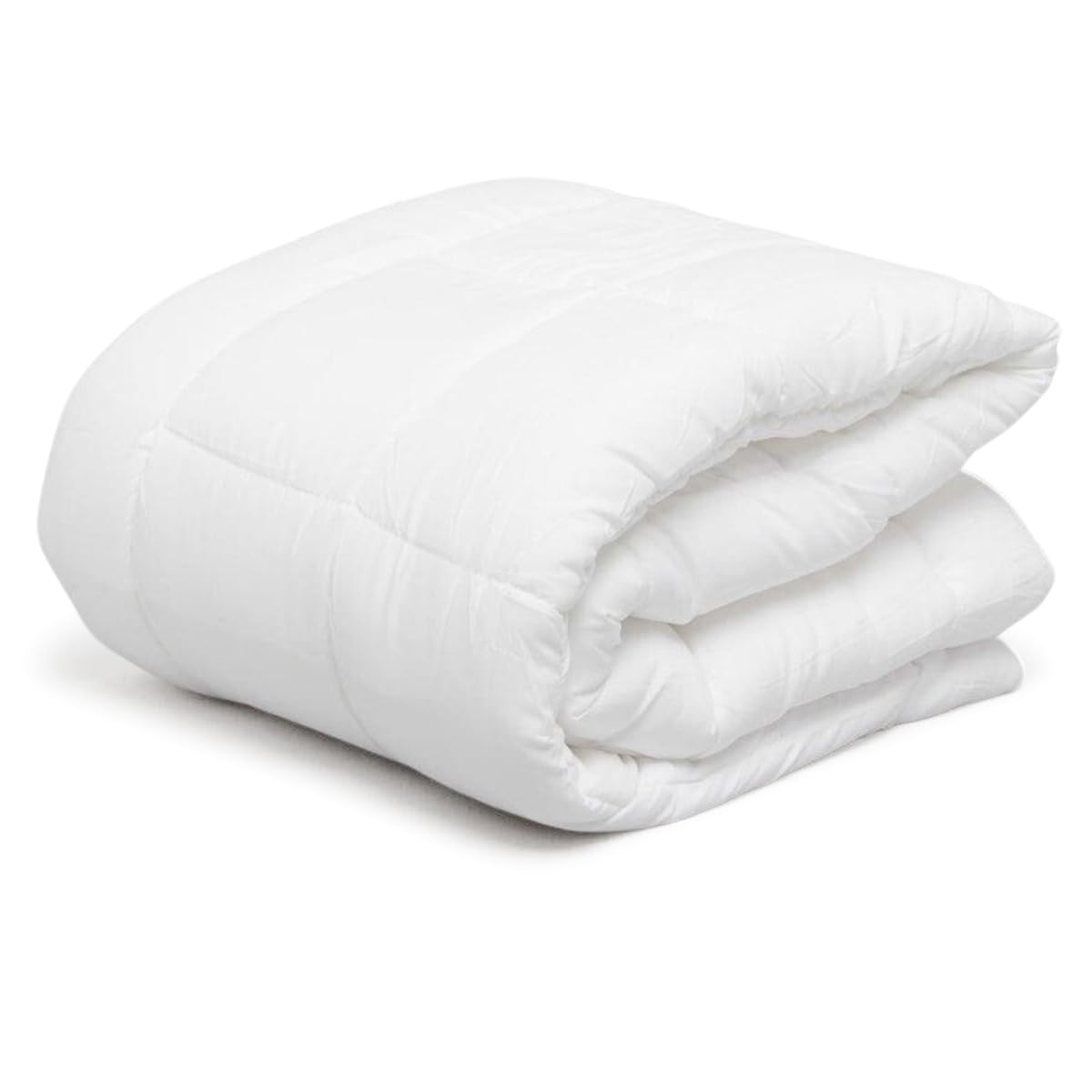 Rohi Basics Non-Woven 10.5 Tog Duvet Single – Lightweight Duvet with Hollowfibre Fillings - Hypoallergenic & Breathable Duvet (10.5 Tog Single Bed) (White)