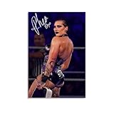 LINGONGY Rhea Ripley Poster Professional Wrestler Wall Art Poster Room Aesthetics Canvas Print Home Decoration Painting; (41406); Unframe; 08x12inch(20x30cm)