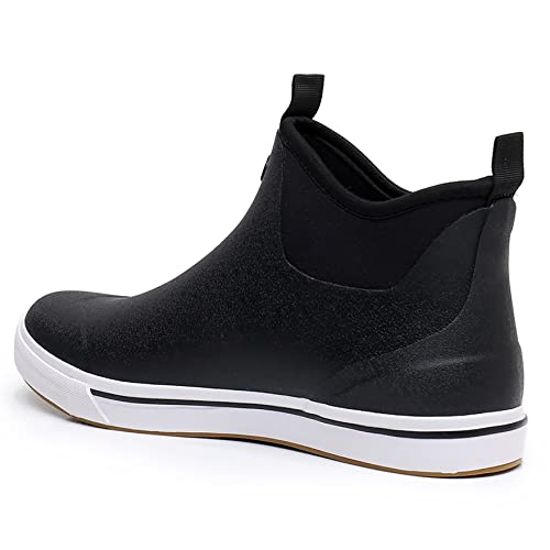 Wtw Unisex Rain Boots For Men And Women, Waterproof Rubber Fishing Deck Boots Neoprene Boots Slip On Ankle Garden Shoes #TOP4