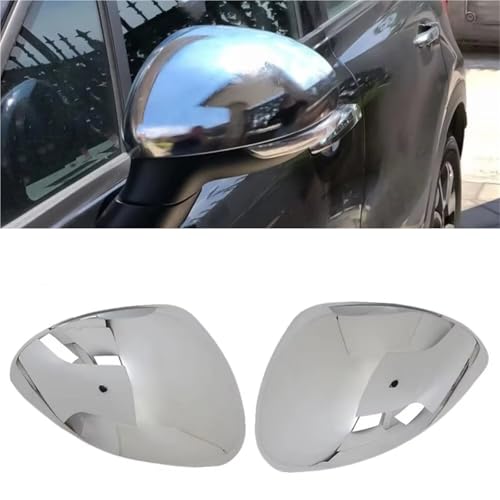 Coque rétroviseur extérieur Fiat 500X chromée protégeant et sublimant la carrosserie - 2
