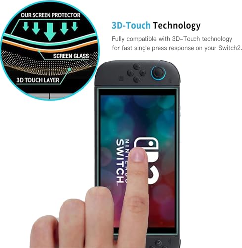Image of QUAGGY 2 Pack for Nintendo Switch 2 Screen Protector [2026 Upgrade]