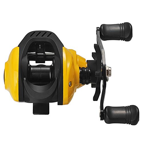 Lixada Baitcasting Fishing Reel Lightweight High Speed 7.2:1 Gear Ratio, 17+1 SS Ball