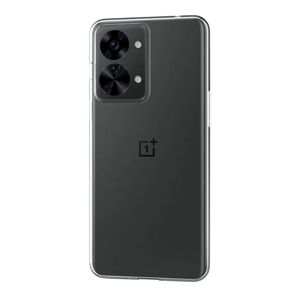 AICEK Cover Trasparente Per OnePlus Nord 2T 5G – Custodia Sottile In TPU Morbido Con Bordi Rialzati