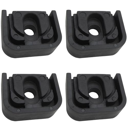 YPREWY Amortiguadores cuadrados resistentes a la intemperie para aire acondicionado, vibraciones, textura de goma, almohadillas de reducción de ruido, fácil instalación, aire acondicionado, unidad