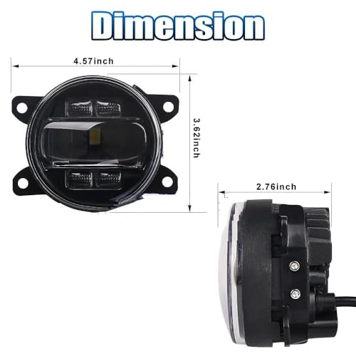 Antibrouillard LED Rond 3,5 Pouces pour Ford C-MAX 2010-2017 - 4