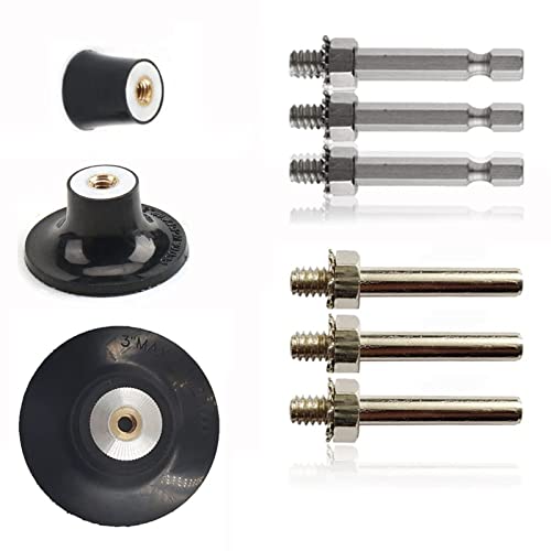 Baisiky Quick Change Disc Pad Holder, 3-Pack Roll Lock Disc Holder, With 1/4" Shanks For Die Grinder Accessories #TOP10