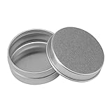 FRCOLOR Aluminium Cremedose Mit Schraubdeckel Rundes Leichtes Reise-salbendöschen Aus Bruchsicherem...