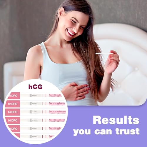 Easy@Home 25 Pregnancy Test Strips for Early Detection 10 mIU/ml, Fertility Test Kit, 25 HCG - Image 2