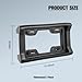 Zpana Car License Plate Bumper Guard, Rattle Proof License Plate Bracket Mount with Screws and Fasteners, Flexible Automotive Tag Holder Front Bumper Protector, Universal for Vehicles