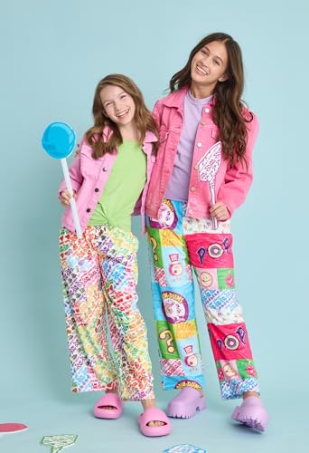 Image of iscream Dum Dums Print Big Girls Silky Soft Plush Fleece Pants Collection
