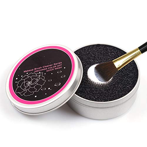 Color Removal Sponge Makeup Brush Cleaner, Makeup Brush Quick Cleaner Sponge - Quickly Switch to Next Color - Removes Shadow Color from Your Brush without Water