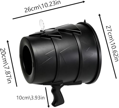 Handheld Air Cannon Toy Blaster Toy with Grip Handle (Purple) - 4