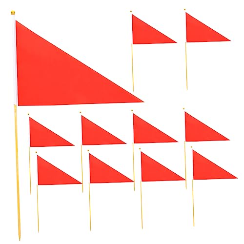 Drapeaux de marquage de pelouse rouge piquet signalisation utilités souterraines et arrosage