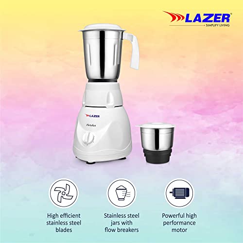 Image of Lazer Hotshot 2 Jars 450W Mixer Grinder (AQUAMARINE)