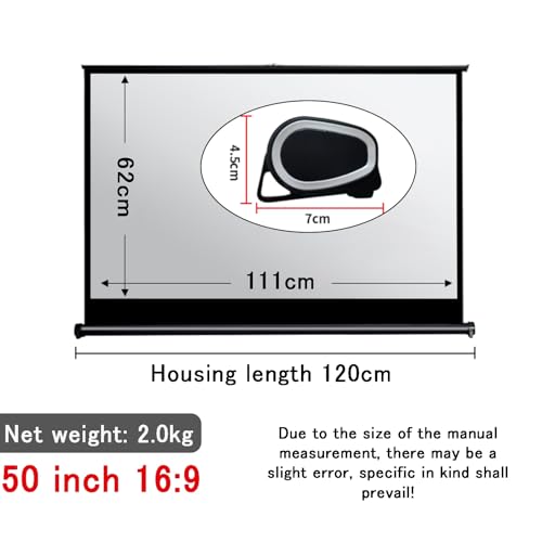 Pantalla portátil de proyección retráctil 50" 16:9 miniatura 7