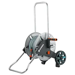 Gardena 18542 CleverRoll M Metal Frost-Proof Hose Cart, Includes: 65-Feet ?