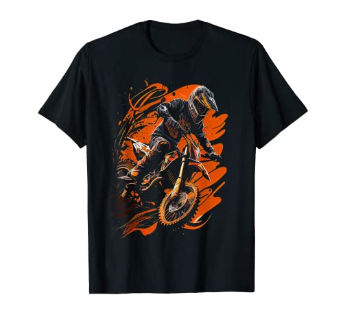 Motorcross Biker Moto Enduro Dirtbike Outdoor Camiseta