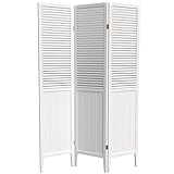 Red Lantern 6 ft. Tall Beadboard Divider - White - 3 Panels