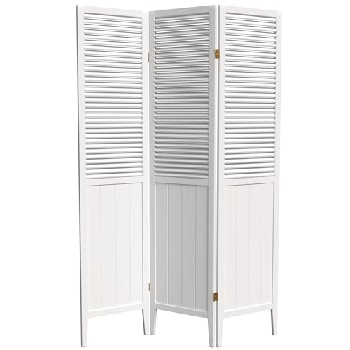 Red Lantern 6 ft. Tall Beadboard Divider - White - 3 Panels
