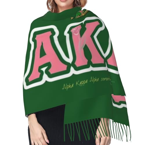 Sorority Gifts Soft Imitation Cashmere Shawl Scarf With Tassels For Ladies - Perfect For Glamorous Events & Sophisticated Evening Wear Society Gifts4