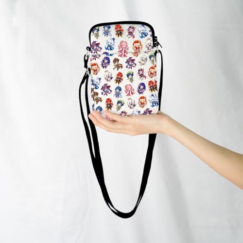 JXGZSO Funny Anime Crossbody Bag Anime Fans Gift Video Game Themed Shoulder Bag Anime Gaming Bag3