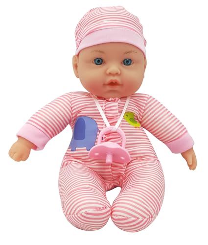 TACHAN - Boneca bebé interativa 31 cm com corpo macio - 4 funções realistas - com gorro e chupeta (CPA Toy Group 799T00990)