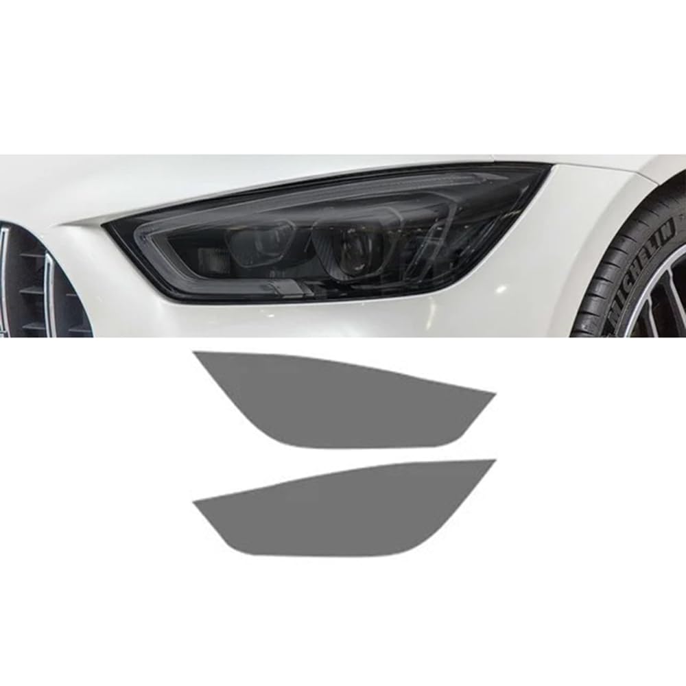 Auto Scheinwerfer Folie für Benz AMG GT 4-Türer X290/2018-Heute, Autoscheinwerfer-Schutzfolie, Transparenter Schwarzerr TPU-Aufkleber