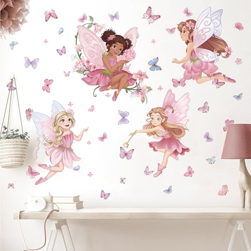 Vinilo decorativo hada para dormitorio de niñas miniatura 5