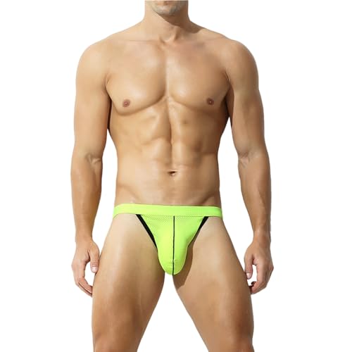 KAREN SPACE Men's Thong Underwear Sports Supporter Mens G-String Thongs Breathable Mesh Seamless