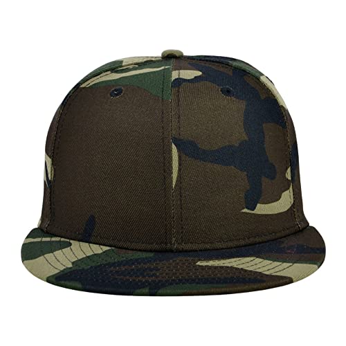 Image of Lids Blank Premium Full Court w /Colored Under Visor Fitted Cap