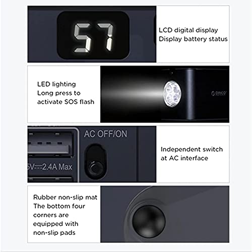 Portable Power Station 156.6Wh Solar Power Generator 43500mAh Emergency Energy Supply Backup Battery Easy To Carry - Image 7