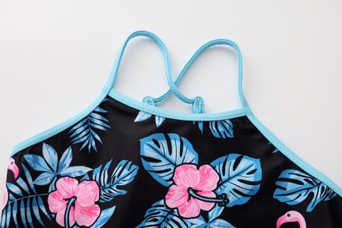 Image of Akokvlar Girls Two Piece Bathing Suit Swimsuit Tankini Swimwear with Boyshort